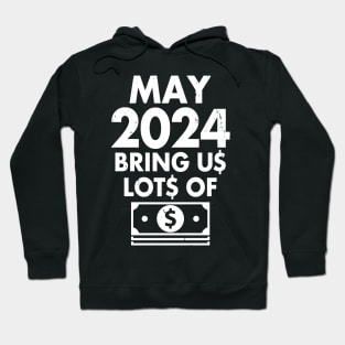 Funny New Year 2024 I Want Money Wish Meme Hoodie